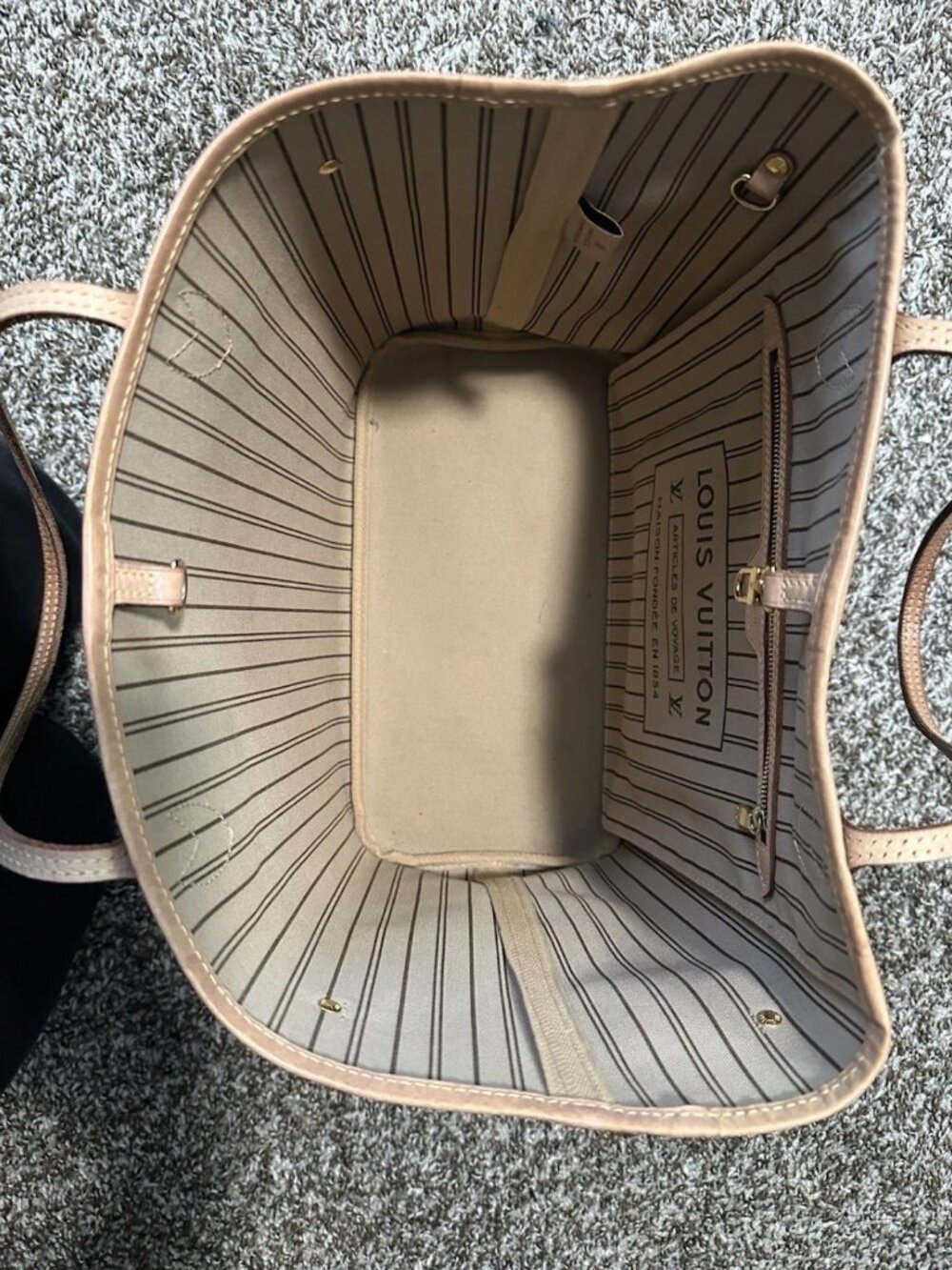 Louis Vuitton Never FULL mm bag with pouch - Picture 6 of 8